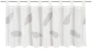 Короткие шторы, черно-белые, полупрозрачные Esposa, черный/белый