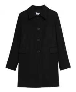 Пальто прямого кроя с рубашечным воротником Kaos, черный