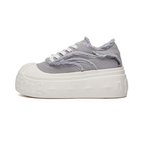 Нескользящие, износостойкие, дышащие, легкие, увеличивающие рост, низкие повседневные туфли, женские, серые IHBOZ, Gray