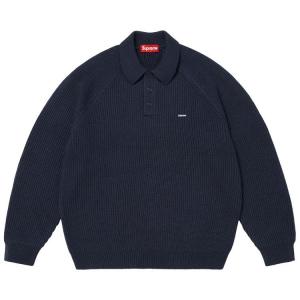 Свитер Supreme Small Box Polo Sweater, Navy