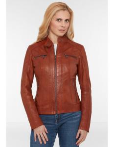 Кожаная куртка 7eleven Catia, коньячный