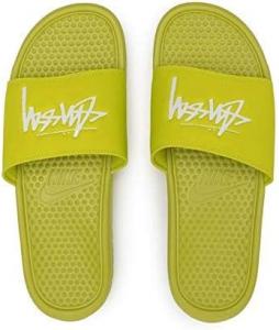 Nike Benassi/Stussy Шлепанцы, Bright Cactus/White
