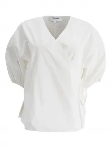 Топ с рукавами-буфами и запахом THE LOOM, белый