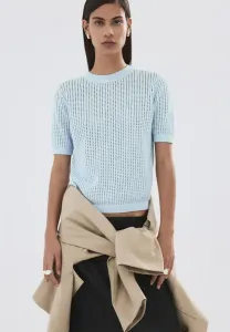 Простая футболка Mango, Light Blue