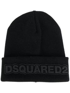 Dsquared2 шапка с вышивкой, черный