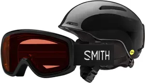 Детский шлем Glide Jr. Mips и набор очков Snowday Smith, Black