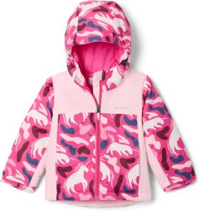 Columbia девичья куртка Horizon Ride IV Printed, Pink Ice Uniflauge/Satin Pink