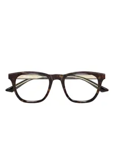 Очки в геометричной оправе Montblanc, коричневый