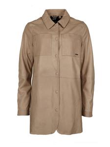 Кожаная куртка Maze Lederhemd 42020135, серо-коричневый