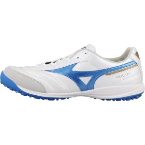 Амортизирующие футбольные бутсы унисекс бело-синие Mizuno