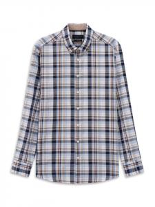 Bugatti Рубашка коричневого цвета в стиле 70-х