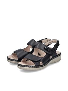 Сандалии на плоской подошве rieker, черный