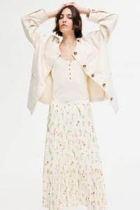 Плиссированная юбка макси H&M, мультиколор