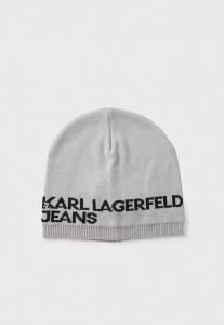 Шапка SINGLE LAYER LOGO BEANIE UNISEX Karl Lagerfeld Jeans, серый