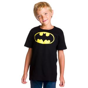 Детская футболка с логотипом Batman, черная