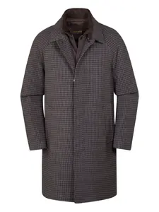 Пальто Marden-H-Pp в гусиную лапку с воротником Moorer, серый