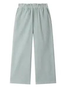 Вельветовые брюки с эластичным поясом Bonpoint, зеленый