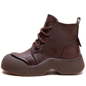 MATA Женские ботинки Martin, цвет кофе/черный