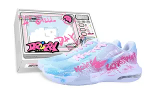 Nike Кроссовки баскетбольные mid top мужские blue pink air max impact 4 drippy star guardian устойчивые к истиранию