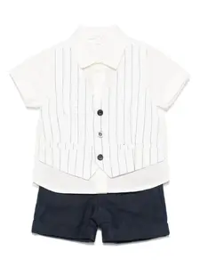 Комплект из трех шорт в полоску Patachou, синий