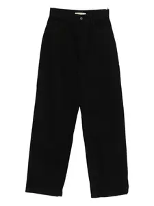 Джинсы прямого кроя с высокой талией THE NEW SOCIETY, черный