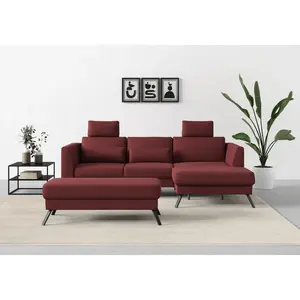 Подушки для сиденья sit&more Lindholm, набор из 2 шт. Sit&More, Bordeaux + unifarben