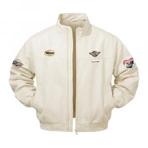 Пуховик Unisex Stand Collar Thickened HUANQIU, экрю[thickened and fleece-lined]