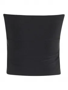 Топ с пряжками Coperni, черный