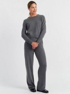 Широкие брюки из чистой кашемировой ткани Chinti & Parker, Mid Grey Melange