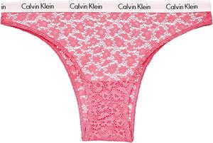 Женские бразильские трусы-боксеры Calvin Klein Carousel Lace, 1 шт., Pink(Qd3859-670)/White