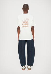 Футболка Café Kitsuné BIKING BARISTA FOX RELAX TEE, Tapioca/Beige