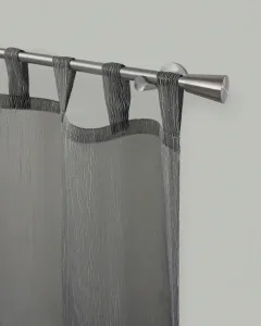 Карниз для штор GARESA "ROSA", 1 направляющая, желаемая длина, комплект для штор, выдвижной, концевая кнопка, без колец 310 см, Ø16мм, цвет edelstahlfarben