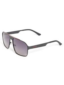 Плоские металлические солнцезащитные очки-авиаторы Guess Factory, цвет Red Multi