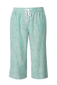 Широкие брюки Ulla Popken, изумрудныйно-белый