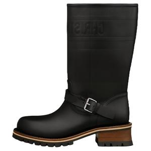 DIOR Кожаные ботинки до колена Women's Black