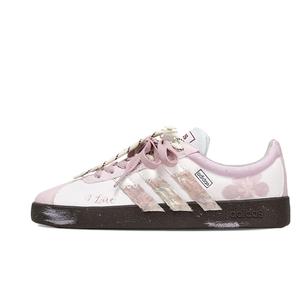 Adidas Neo Кроссовки для скейтбординга VL Court 2.0 Lifestyle Zen, Cherry Blossom Season, нескользящие, унисекс, розовые, белые