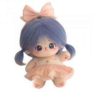 Zhibao хлопковая кукла, милая пухлая кукла плюшевая кукла высотой 20см Happy Fish, персиковый