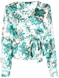 LIU JO блузка с принтом пейсли, зеленый