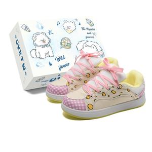 Женские скейтерские кроссовки low top с увеличенной высотой покрытия, устойчивые к истиранию, легкие UYRTW, Bubble Powder (High-Quality-Upgraded)