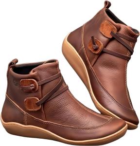 Женские сапоги больших размеров, мягкие и комфортные, с резиновой износостойкой подошвой, подходят для ношения осенью и зимой. Clolinde, Brown