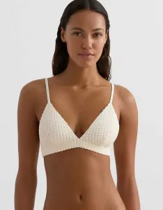 Бежевый лиф бикини с треугольниками и крючком OYSHO