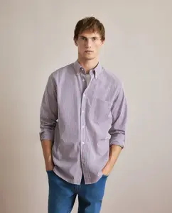 Мужская спортивная рубашка с длинным рукавом Emidio Tucci, гранатовый