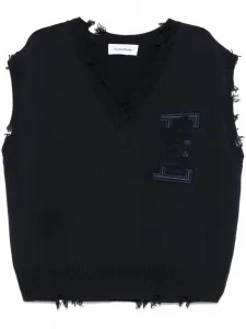 Топ с V-образным вырезом Études Studio, синий