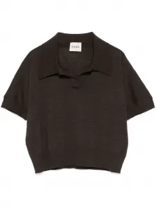 Рубашка поло Morgane KHAITE, коричневый