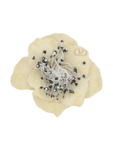 Зажим для галстука Fleur Lumineuse Valentino Garavani, белый