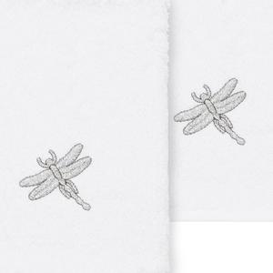 Linum Текстиль для дома Турецкий хлопок Braelyn Набор из 2 украшенных мочалок, синий