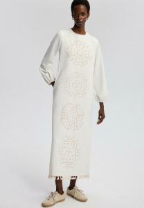 Повседневное платье EMBROIDERED Touché Privé, белый