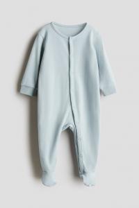Хлопковая пижама H&M, голубой