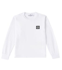 Футболка из хлопка Compass Stone Island Junior, белый