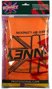 RONNEY Professional Hairdressing Cape ORANGE - Оранжевая накидка (RA00278)   